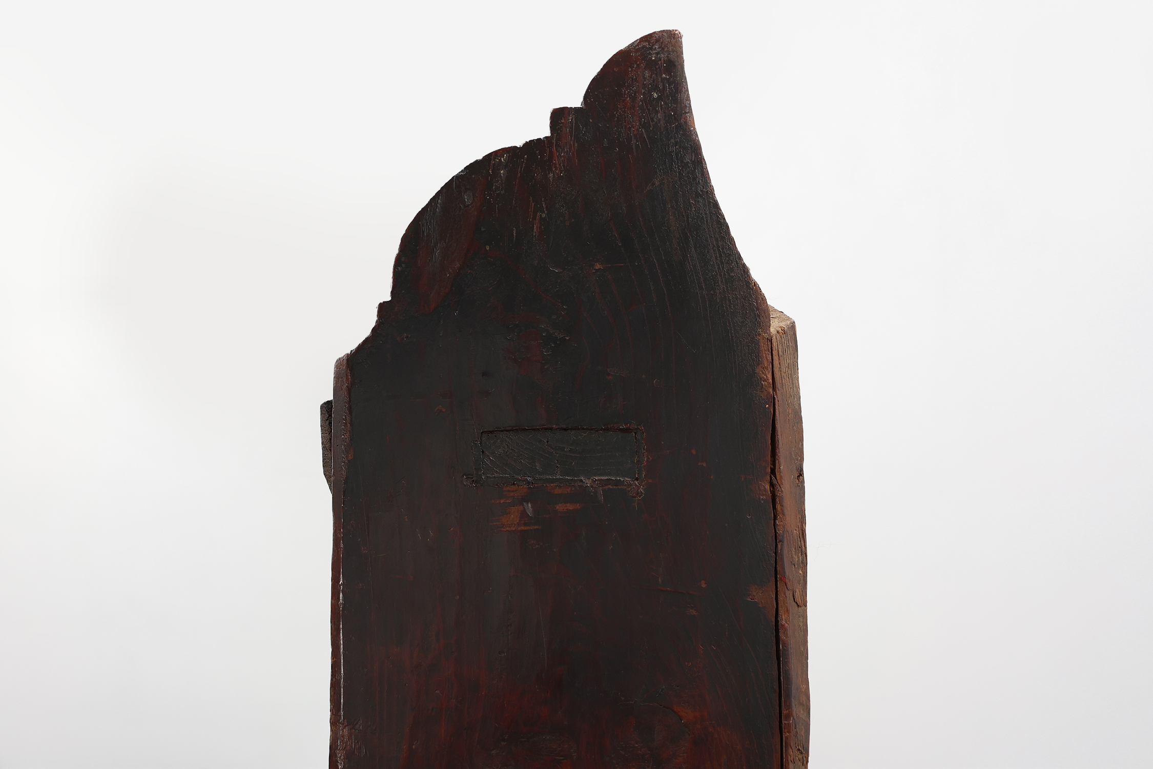 17th‑Century French Art Populaire Chestnut Cabinet with Gabled Topthumbnail